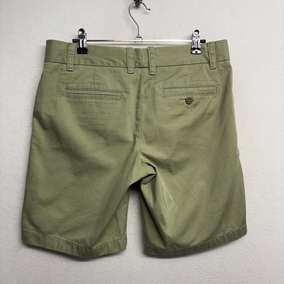 J crew broken in chino shorts cotton green 2 - Picture 2 of 6